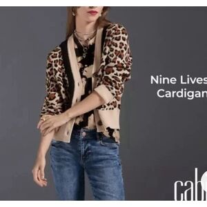 NWT CAbi Small Nine Lives Cardigan #4289